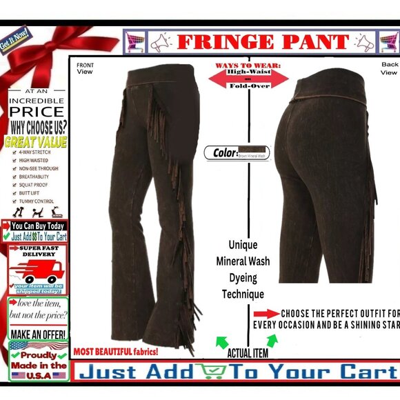 🛑 BULLY Fold Over FRINGE ➕🆒 LEGGING PANT High Waist Mineral Wash💸BUY NOW‼️🟢 - Picture 1 of 16